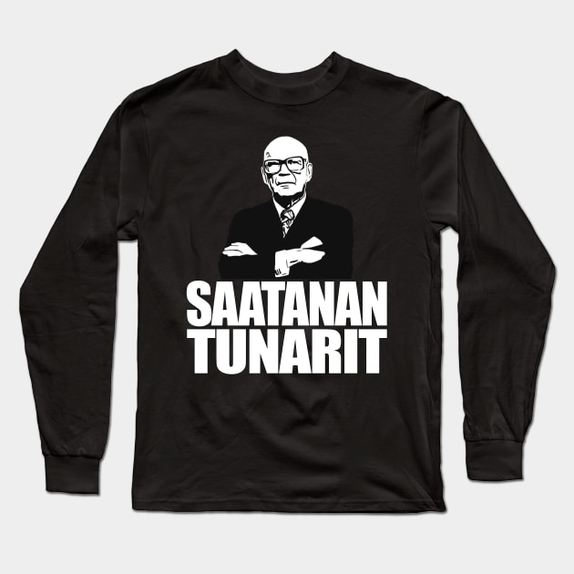 Kekkonen Saatanan Tunarit Long Sleeve T-Shirt by Perkele Shop